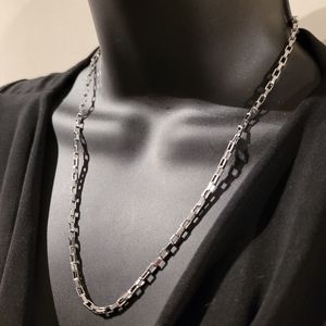 20" titanium necklace long box chain style with lobster claw closure